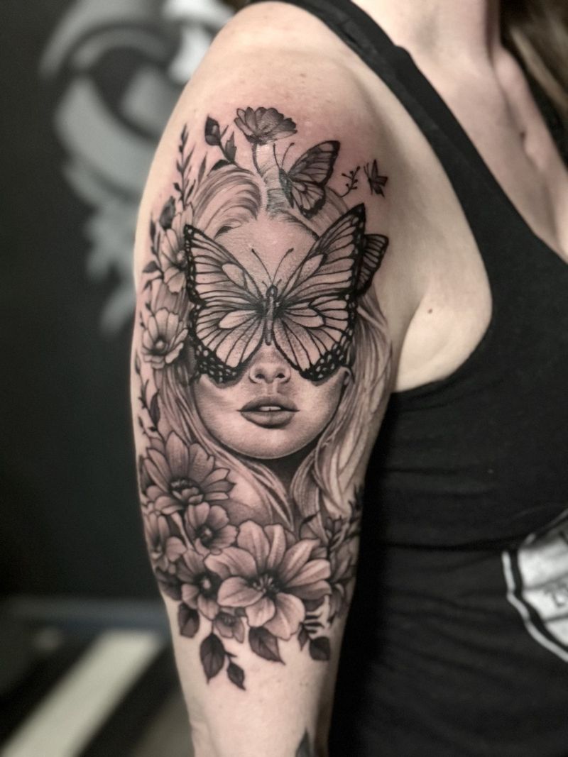 Custom tattoo by Tatted Kevin, Kustom Tattoo Club