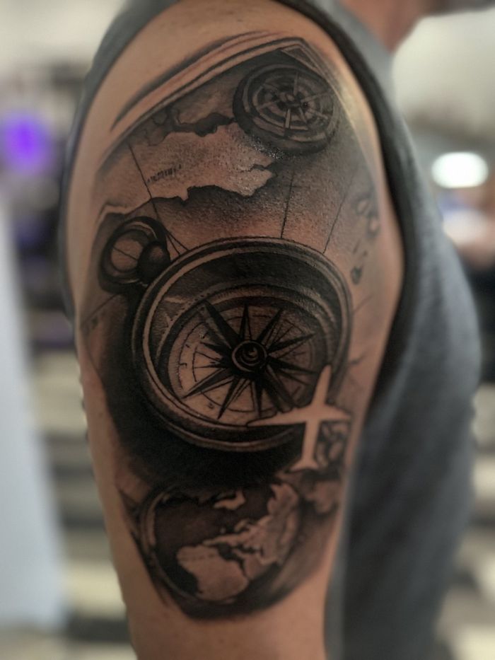 Custom tattoo by Tatted Kevin, Kustom Tattoo Club