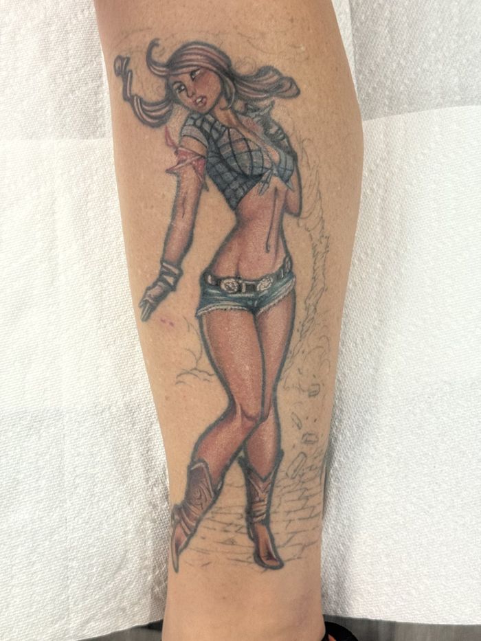 Custom tattoo by Tatted Kevin, Kustom Tattoo Club